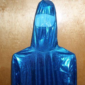METALLIC BLUE UNITARD 2ND SKIN HALLOWEEN COSTUME ZENTAI ALTSKIN AMONG US 3XL NEW